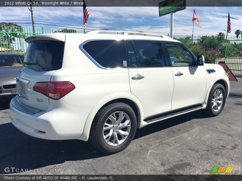 Moonlight White / Wheat 2012 Infiniti QX 56