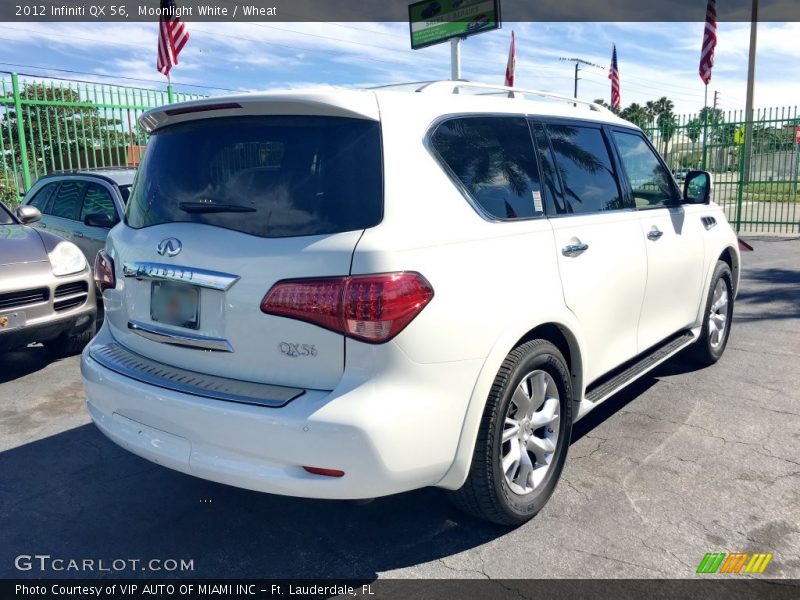 Moonlight White / Wheat 2012 Infiniti QX 56