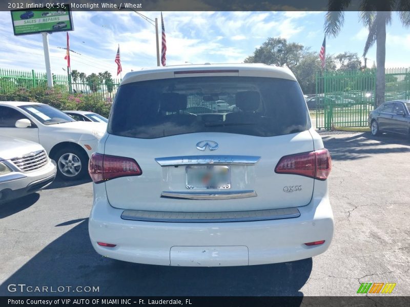 Moonlight White / Wheat 2012 Infiniti QX 56