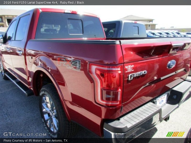 Ruby Red / Black 2016 Ford F150 Lariat SuperCrew 4x4