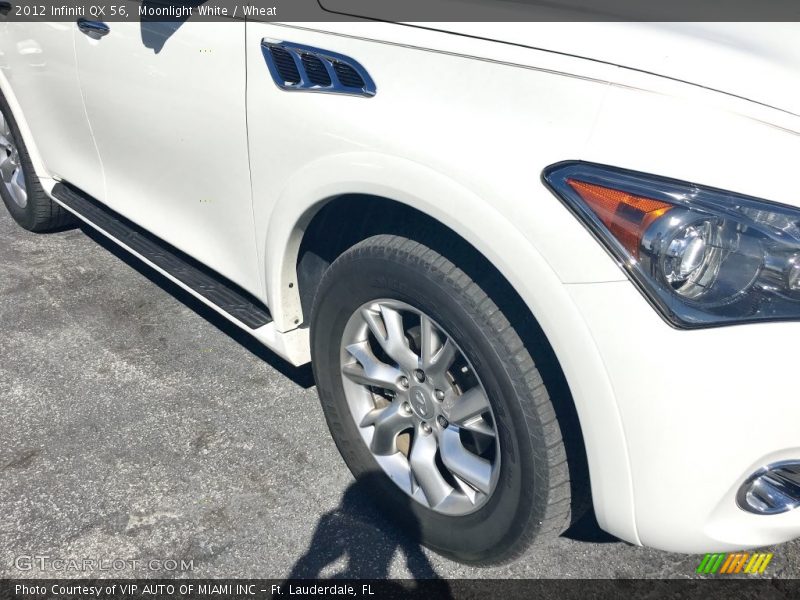 Moonlight White / Wheat 2012 Infiniti QX 56