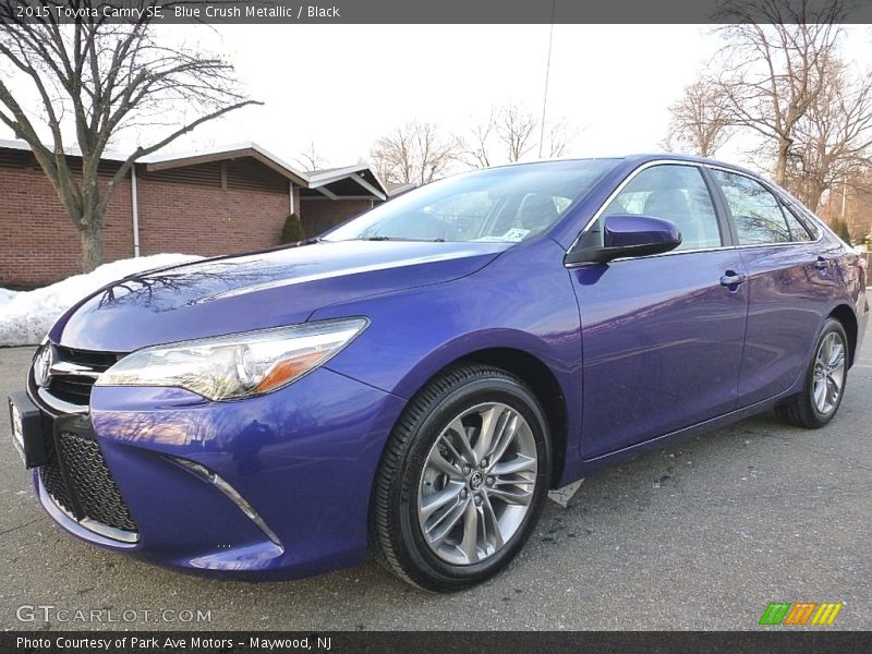 Blue Crush Metallic / Black 2015 Toyota Camry SE