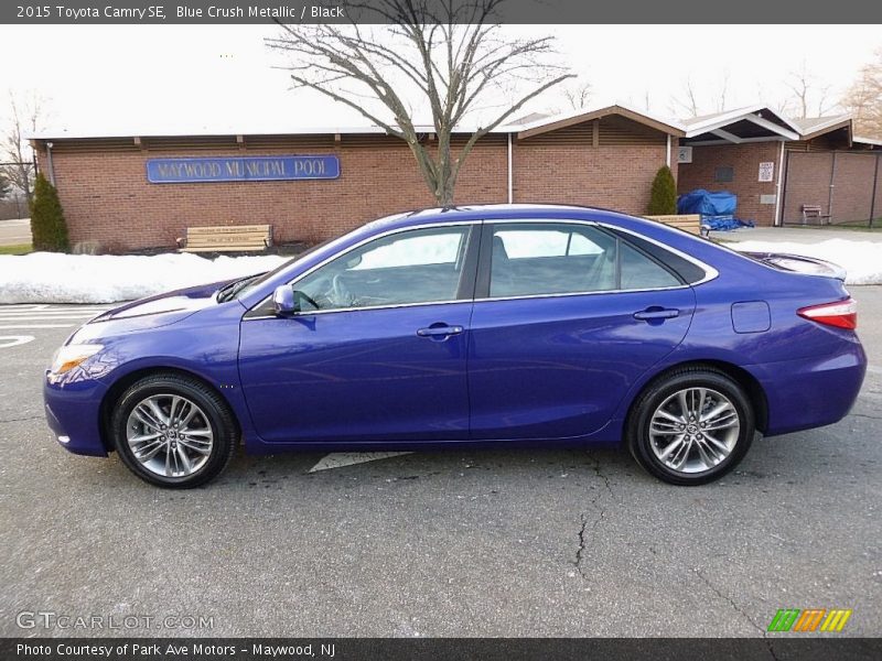 Blue Crush Metallic / Black 2015 Toyota Camry SE