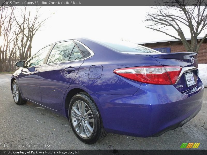 Blue Crush Metallic / Black 2015 Toyota Camry SE