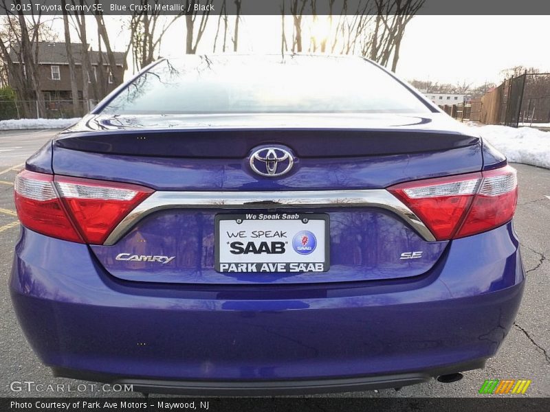 Blue Crush Metallic / Black 2015 Toyota Camry SE