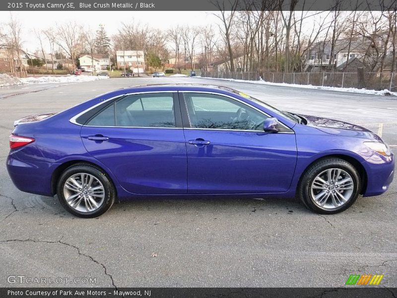 Blue Crush Metallic / Black 2015 Toyota Camry SE