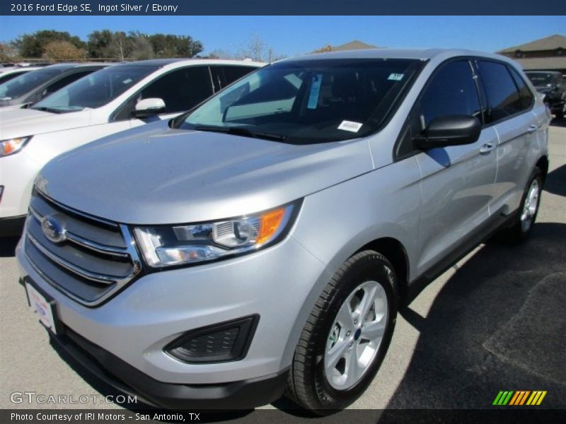 Ingot Silver / Ebony 2016 Ford Edge SE