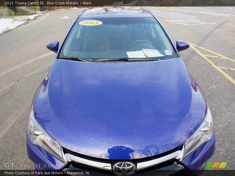 Blue Crush Metallic / Black 2015 Toyota Camry SE