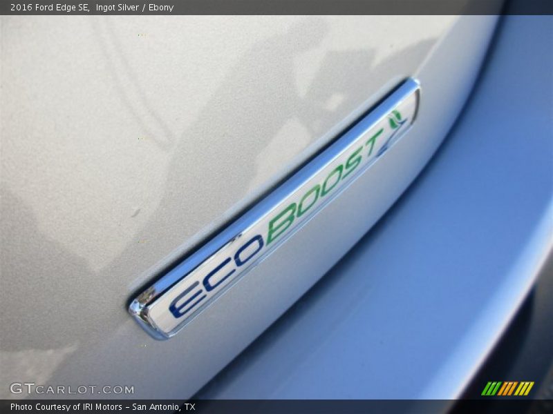 Ingot Silver / Ebony 2016 Ford Edge SE