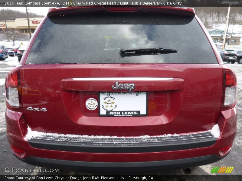 Deep Cherry Red Crystal Pearl / Light Pebble Beige/Dark Slate Gray 2016 Jeep Compass Sport 4x4
