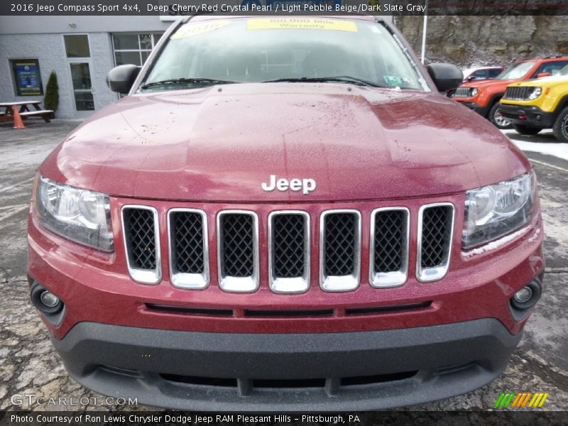 Deep Cherry Red Crystal Pearl / Light Pebble Beige/Dark Slate Gray 2016 Jeep Compass Sport 4x4