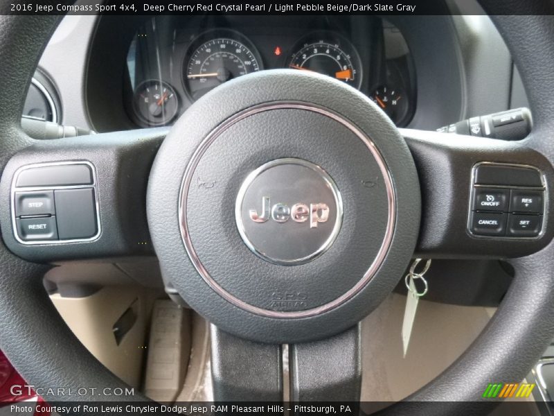 Deep Cherry Red Crystal Pearl / Light Pebble Beige/Dark Slate Gray 2016 Jeep Compass Sport 4x4