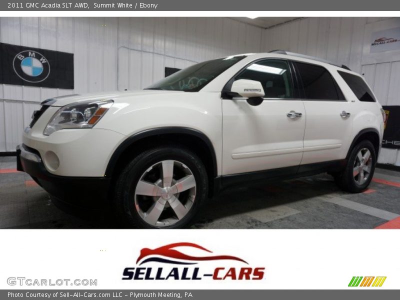 Summit White / Ebony 2011 GMC Acadia SLT AWD