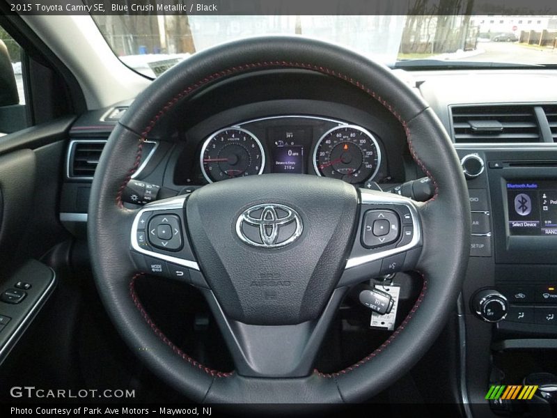 Blue Crush Metallic / Black 2015 Toyota Camry SE