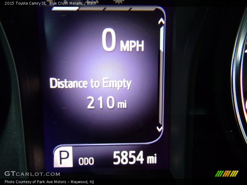 Blue Crush Metallic / Black 2015 Toyota Camry SE