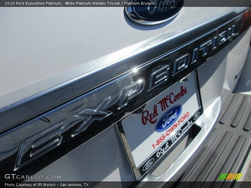 White Platinum Metallic Tricoat / Platinum Brunello 2016 Ford Expedition Platinum