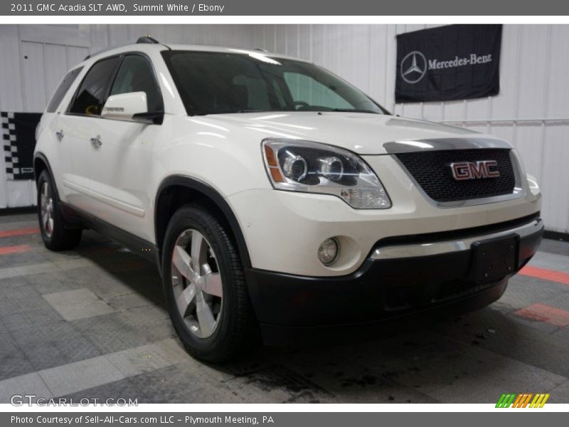 Summit White / Ebony 2011 GMC Acadia SLT AWD