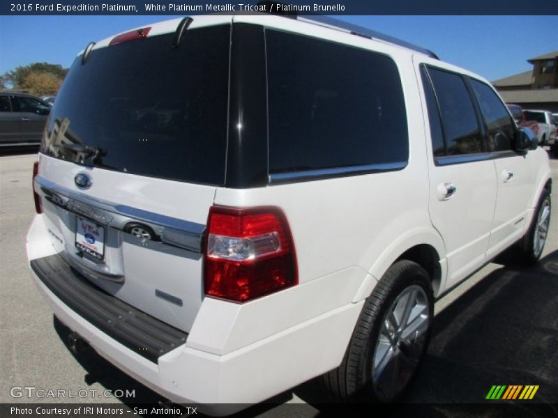 White Platinum Metallic Tricoat / Platinum Brunello 2016 Ford Expedition Platinum