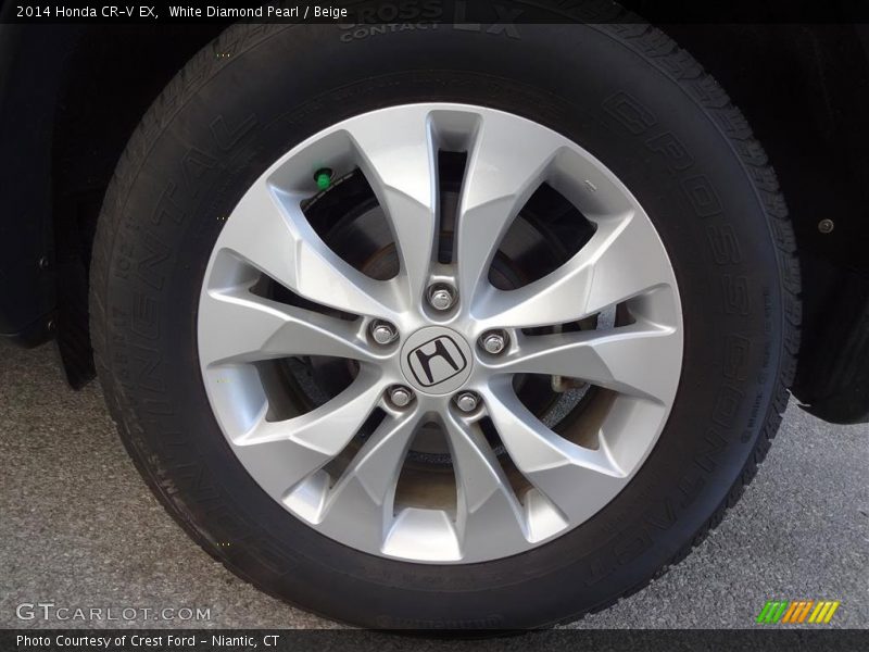 White Diamond Pearl / Beige 2014 Honda CR-V EX
