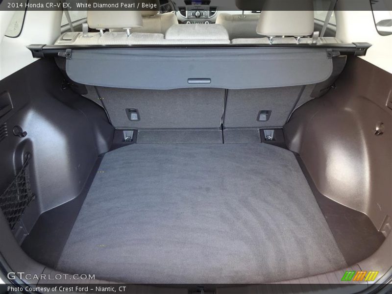 White Diamond Pearl / Beige 2014 Honda CR-V EX