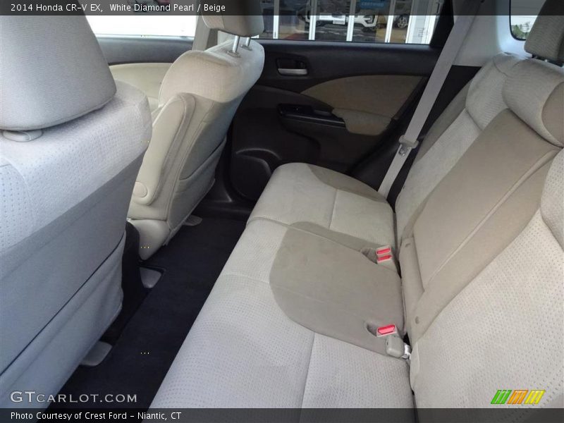White Diamond Pearl / Beige 2014 Honda CR-V EX