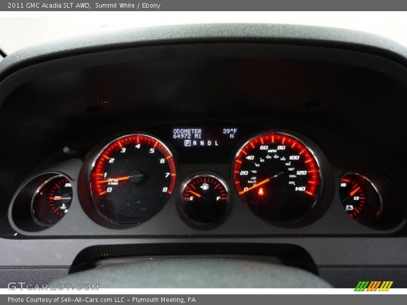 Summit White / Ebony 2011 GMC Acadia SLT AWD