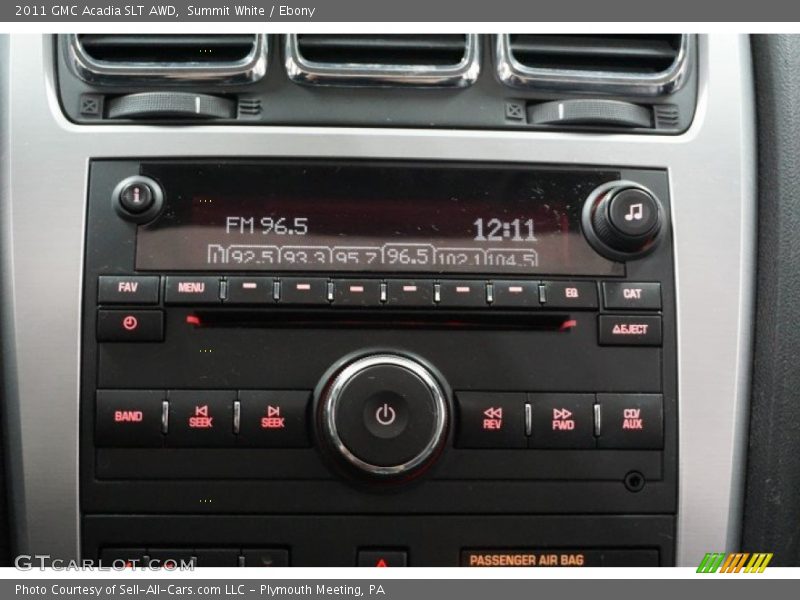 Summit White / Ebony 2011 GMC Acadia SLT AWD