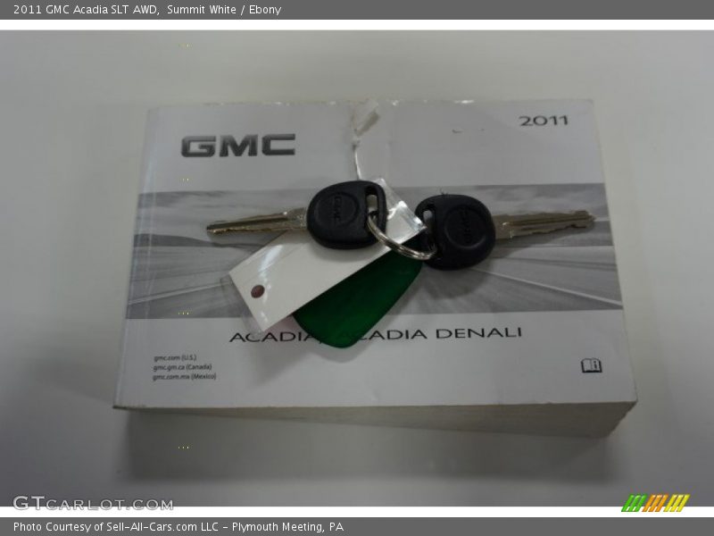 Summit White / Ebony 2011 GMC Acadia SLT AWD