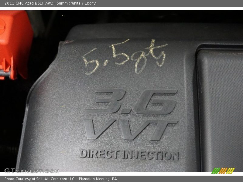 Summit White / Ebony 2011 GMC Acadia SLT AWD