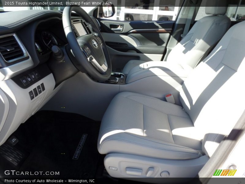 Blizzard Pearl White / Ash 2015 Toyota Highlander Limited