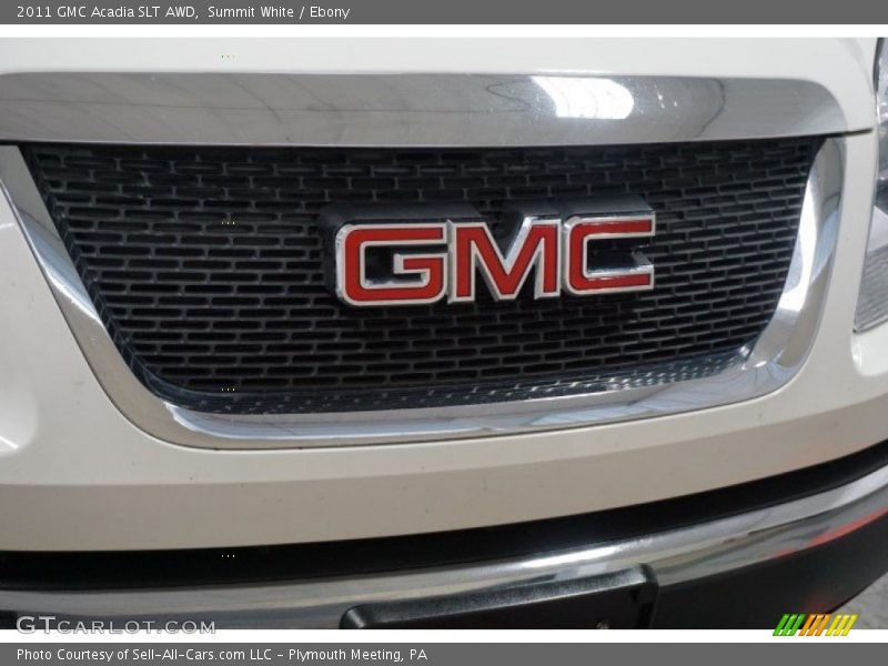 Summit White / Ebony 2011 GMC Acadia SLT AWD