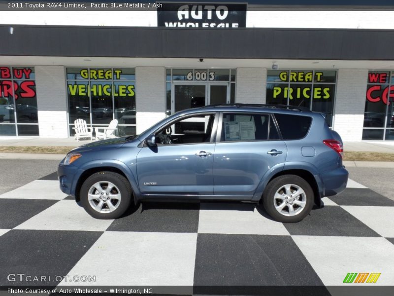 Pacific Blue Metallic / Ash 2011 Toyota RAV4 Limited
