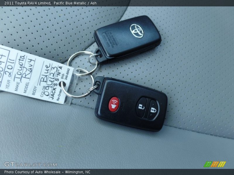 Pacific Blue Metallic / Ash 2011 Toyota RAV4 Limited