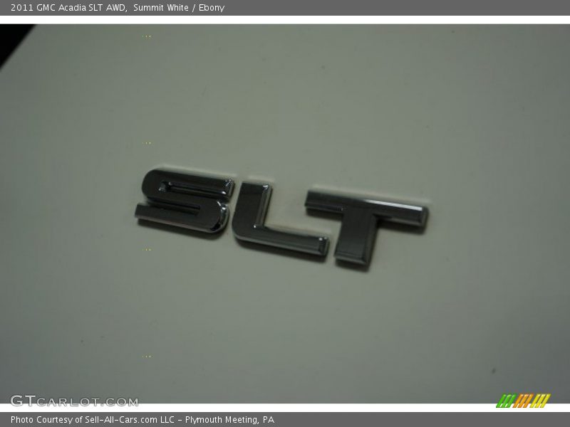 Summit White / Ebony 2011 GMC Acadia SLT AWD