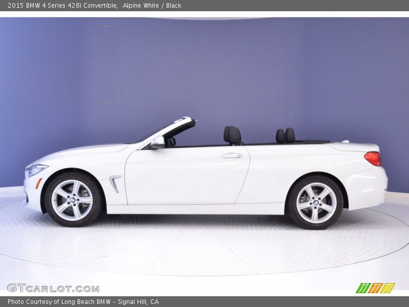 Alpine White / Black 2015 BMW 4 Series 428i Convertible