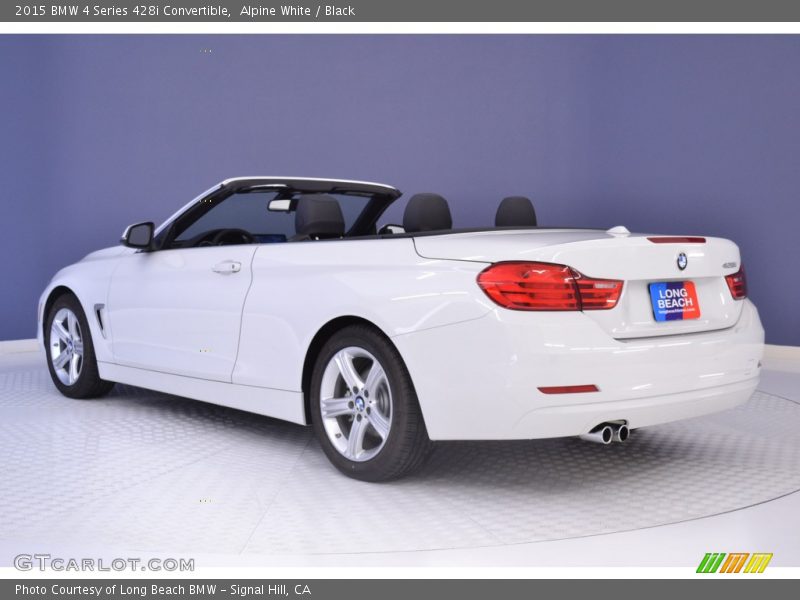 Alpine White / Black 2015 BMW 4 Series 428i Convertible