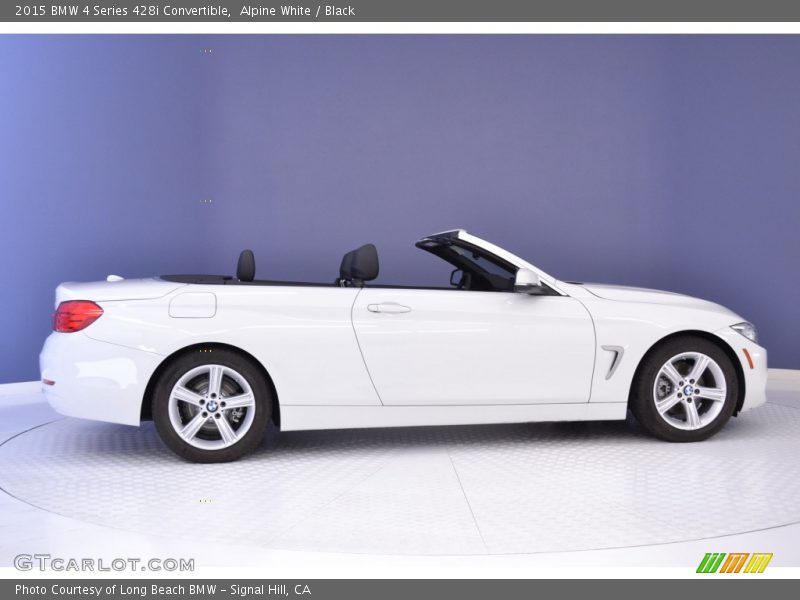 Alpine White / Black 2015 BMW 4 Series 428i Convertible