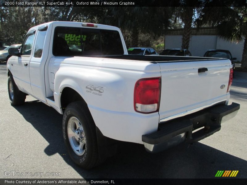 Oxford White / Medium Graphite 2000 Ford Ranger XLT SuperCab 4x4