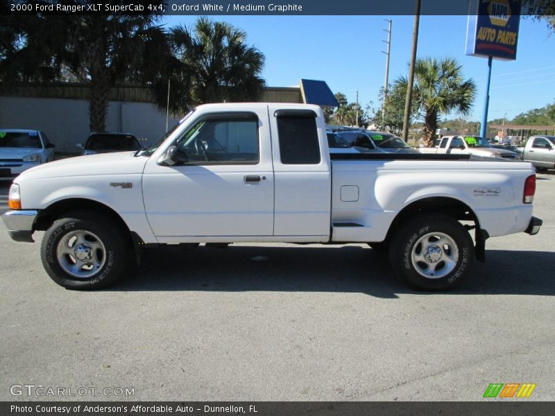 Oxford White / Medium Graphite 2000 Ford Ranger XLT SuperCab 4x4