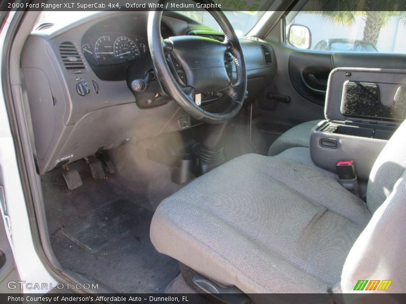 Oxford White / Medium Graphite 2000 Ford Ranger XLT SuperCab 4x4