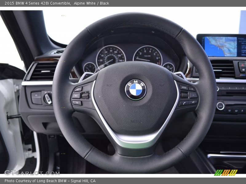 Alpine White / Black 2015 BMW 4 Series 428i Convertible