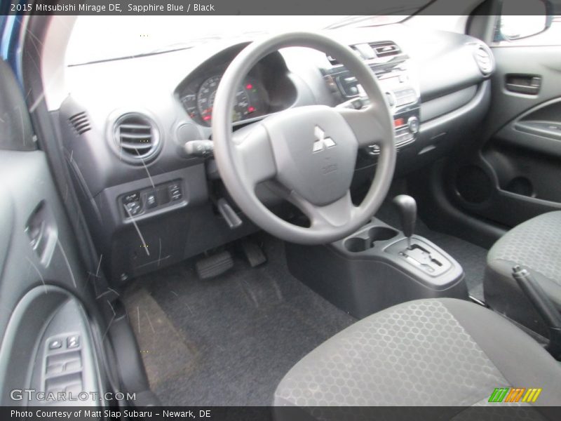 Sapphire Blue / Black 2015 Mitsubishi Mirage DE