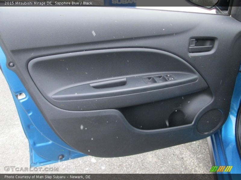 Sapphire Blue / Black 2015 Mitsubishi Mirage DE