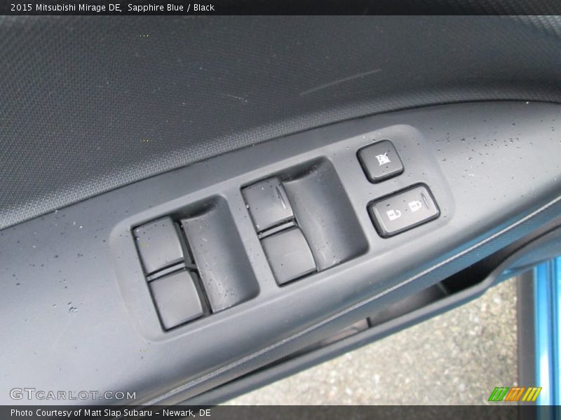 Sapphire Blue / Black 2015 Mitsubishi Mirage DE