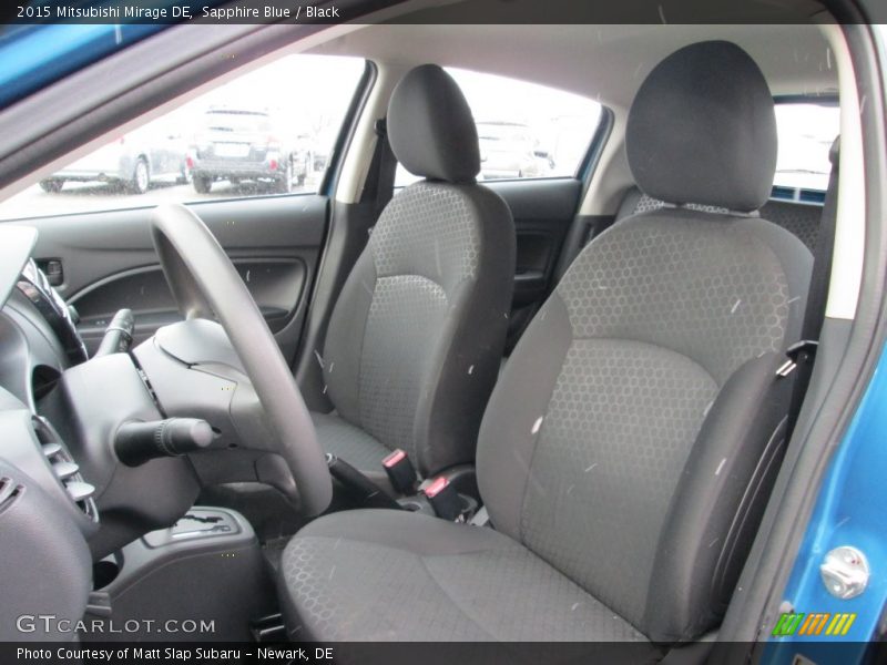 Sapphire Blue / Black 2015 Mitsubishi Mirage DE