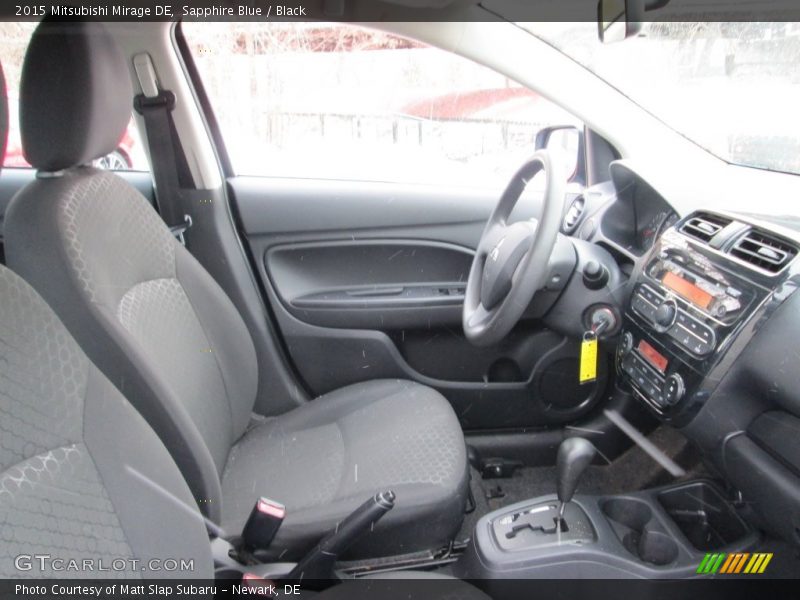 Sapphire Blue / Black 2015 Mitsubishi Mirage DE