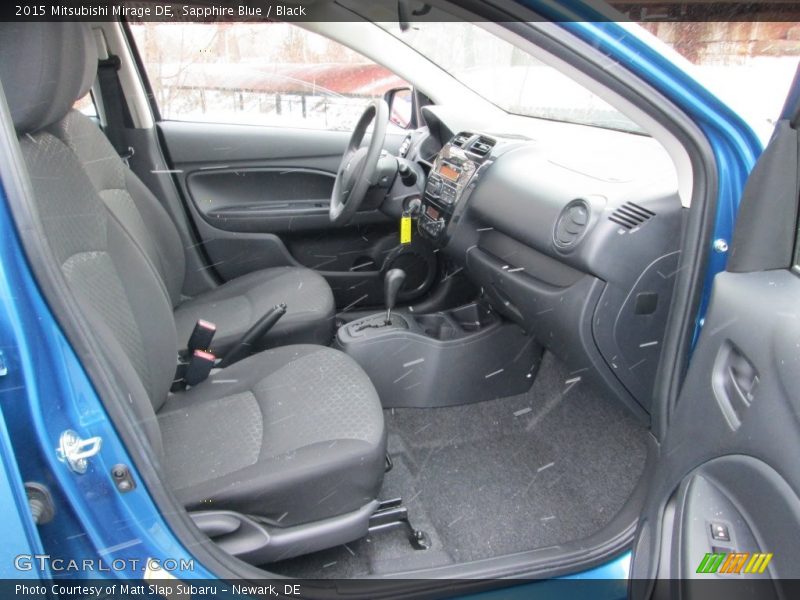 Sapphire Blue / Black 2015 Mitsubishi Mirage DE