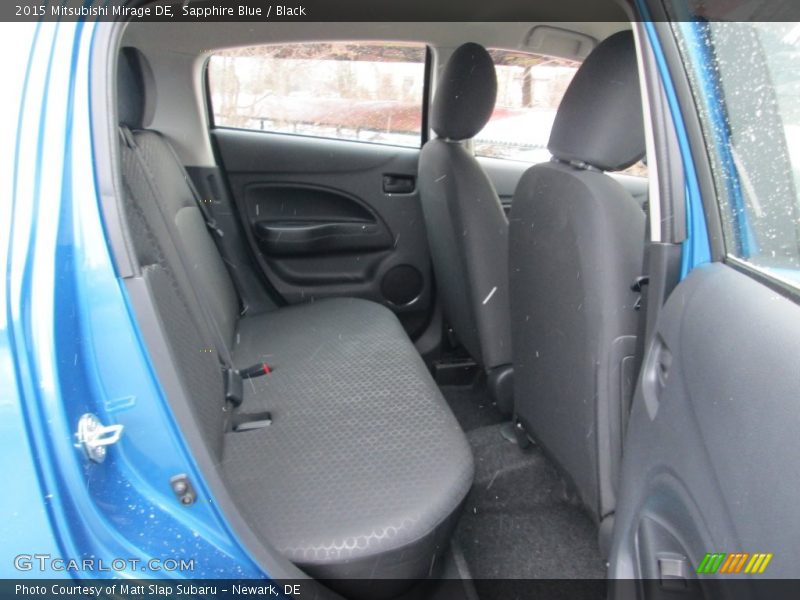 Sapphire Blue / Black 2015 Mitsubishi Mirage DE