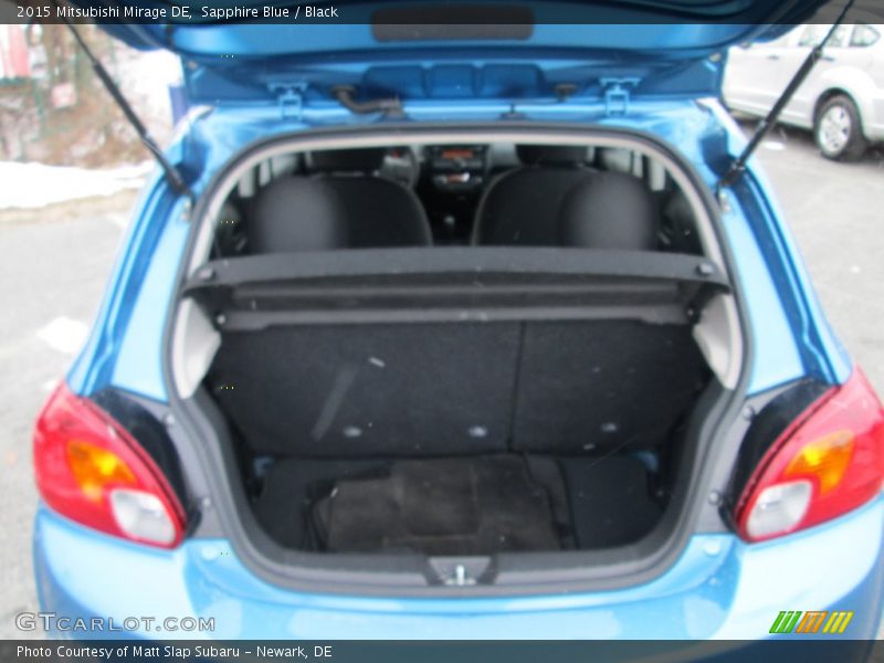 Sapphire Blue / Black 2015 Mitsubishi Mirage DE