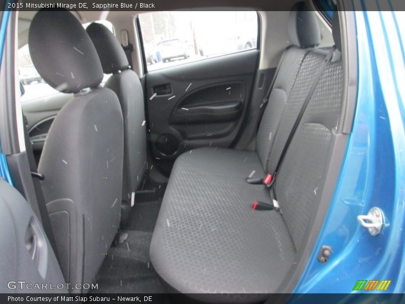 Sapphire Blue / Black 2015 Mitsubishi Mirage DE